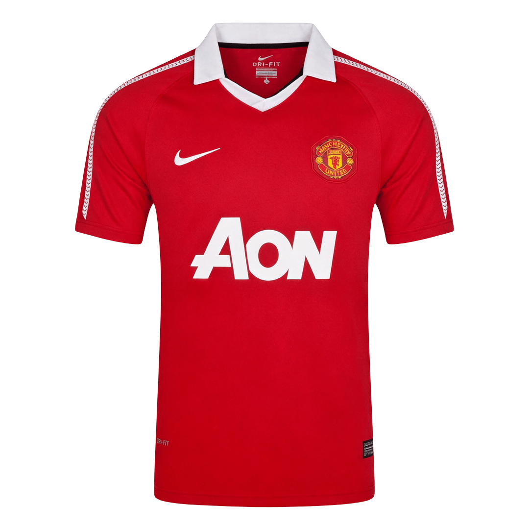 Retro 2010/11 Manchester United Home Soccer Jersey