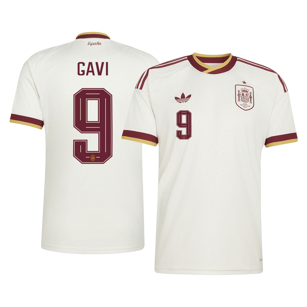 GAVI #9 Spain Away Soccer Jersey 2026