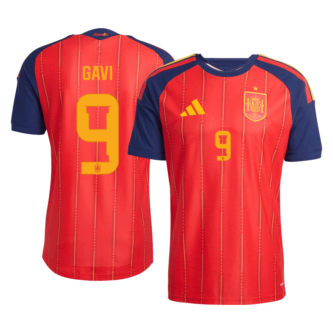 GAVI	 #9 Spain Home Soccer Jersey 2026 Player Version