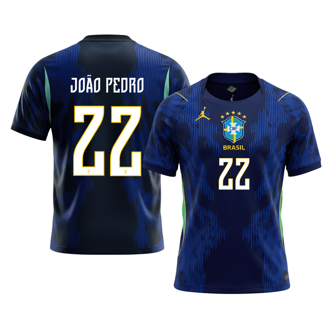 JOÃO PEDRO #22 Brazil Away Soccer Jersey 2026