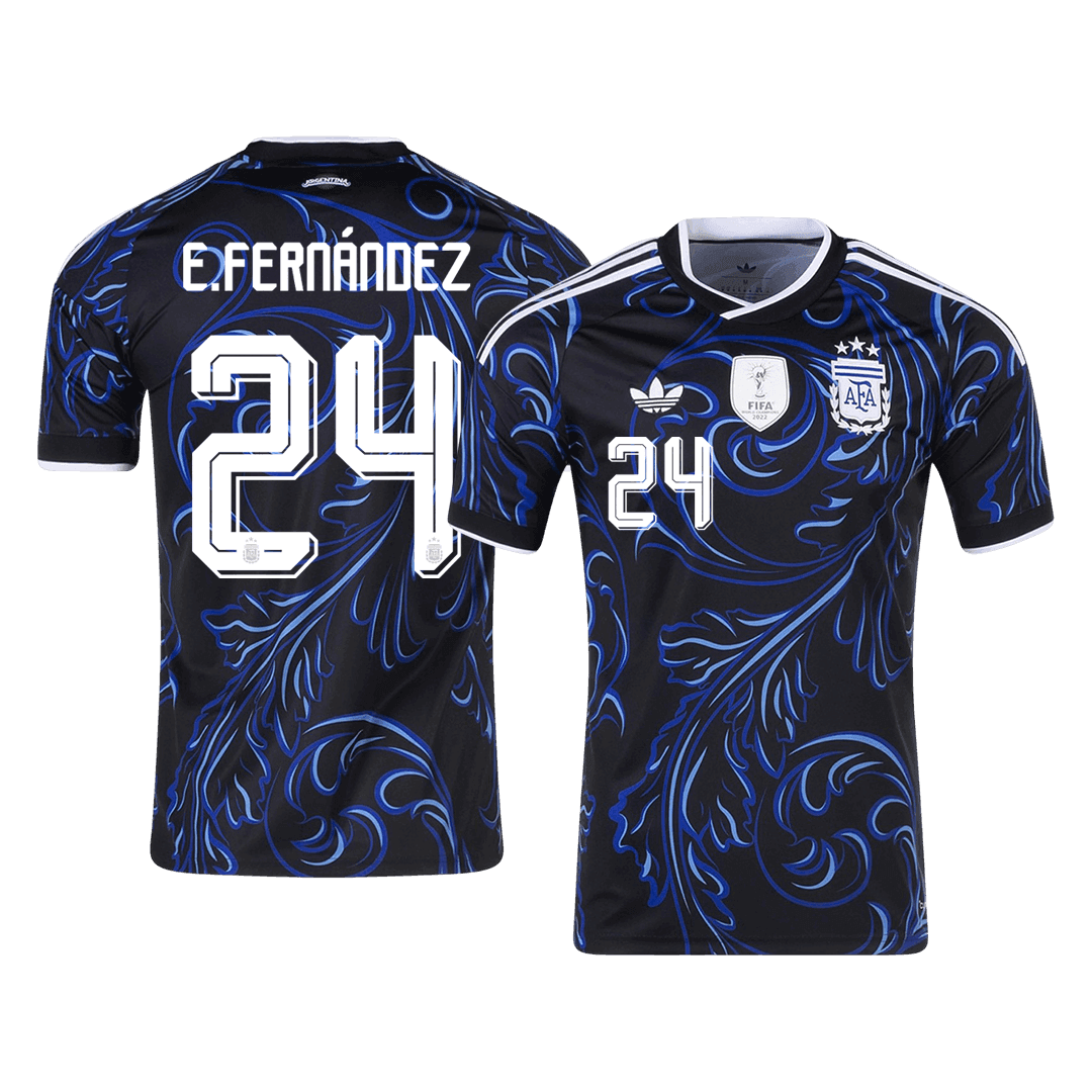 E. FERNÁNDEZ #24 Argentina Away Soccer Jersey 2026