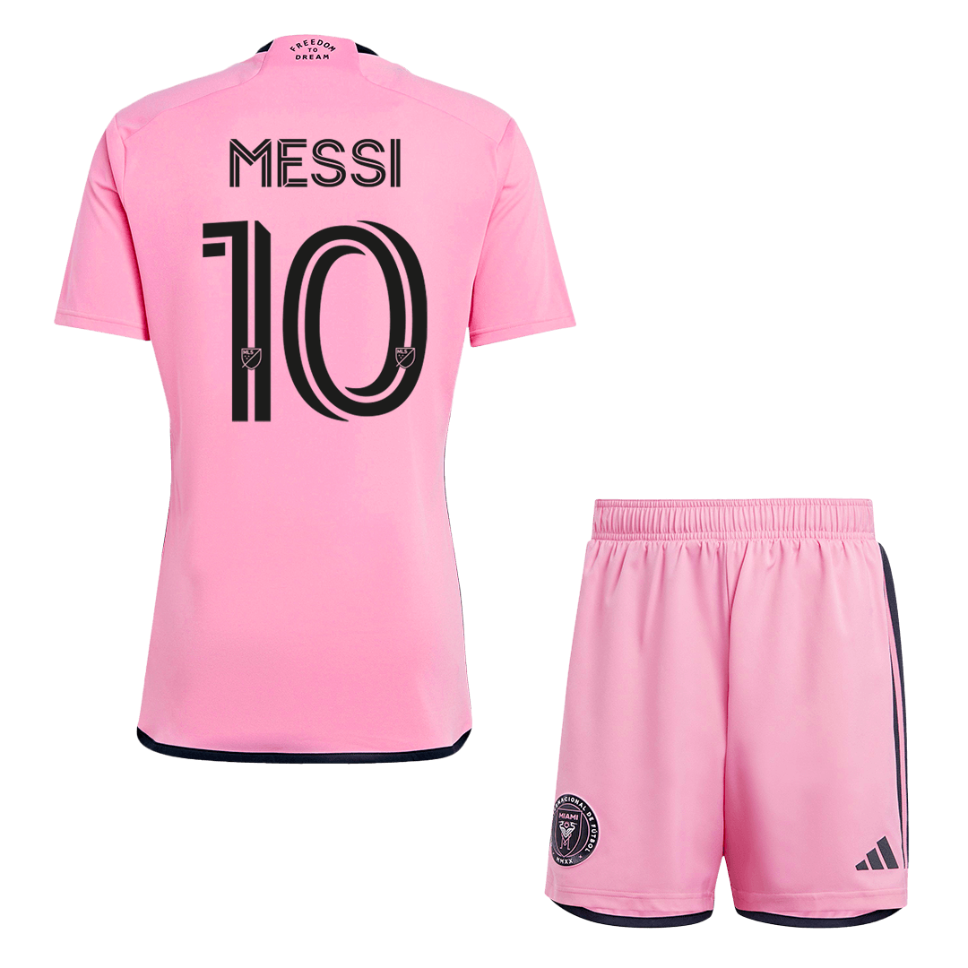 MESSI #10 Inter Miami CF Home Soccer Jersey Kit(Jersey+Shorts)