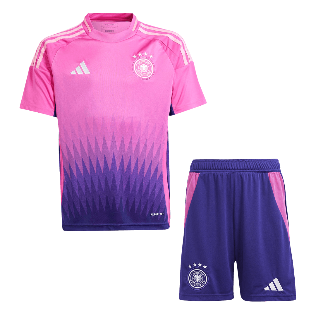 Kid's Germany Away Soccer Jersey Kit(Jersey+Shorts) Euro