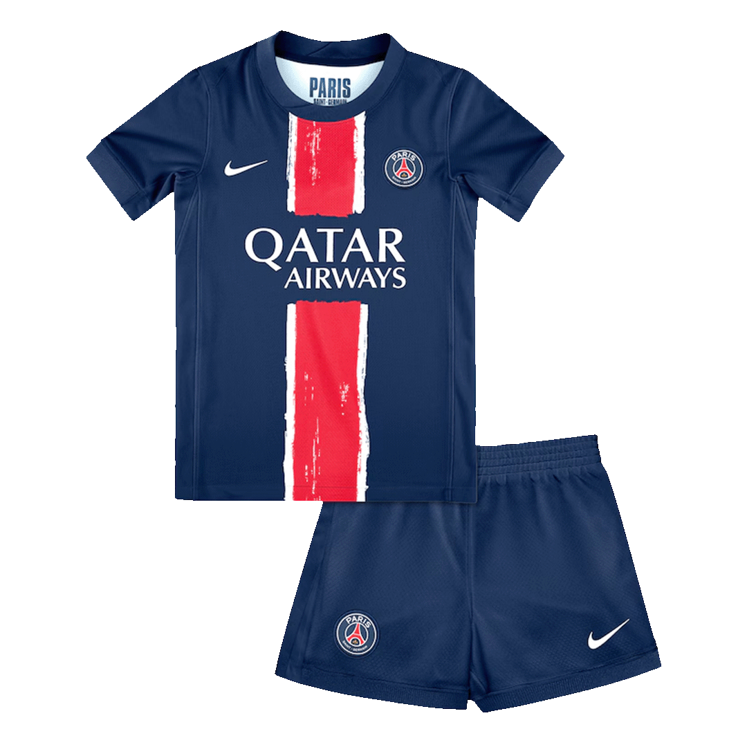 Kid's PSG Home Soccer Jersey Kit(Jersey+Shorts)