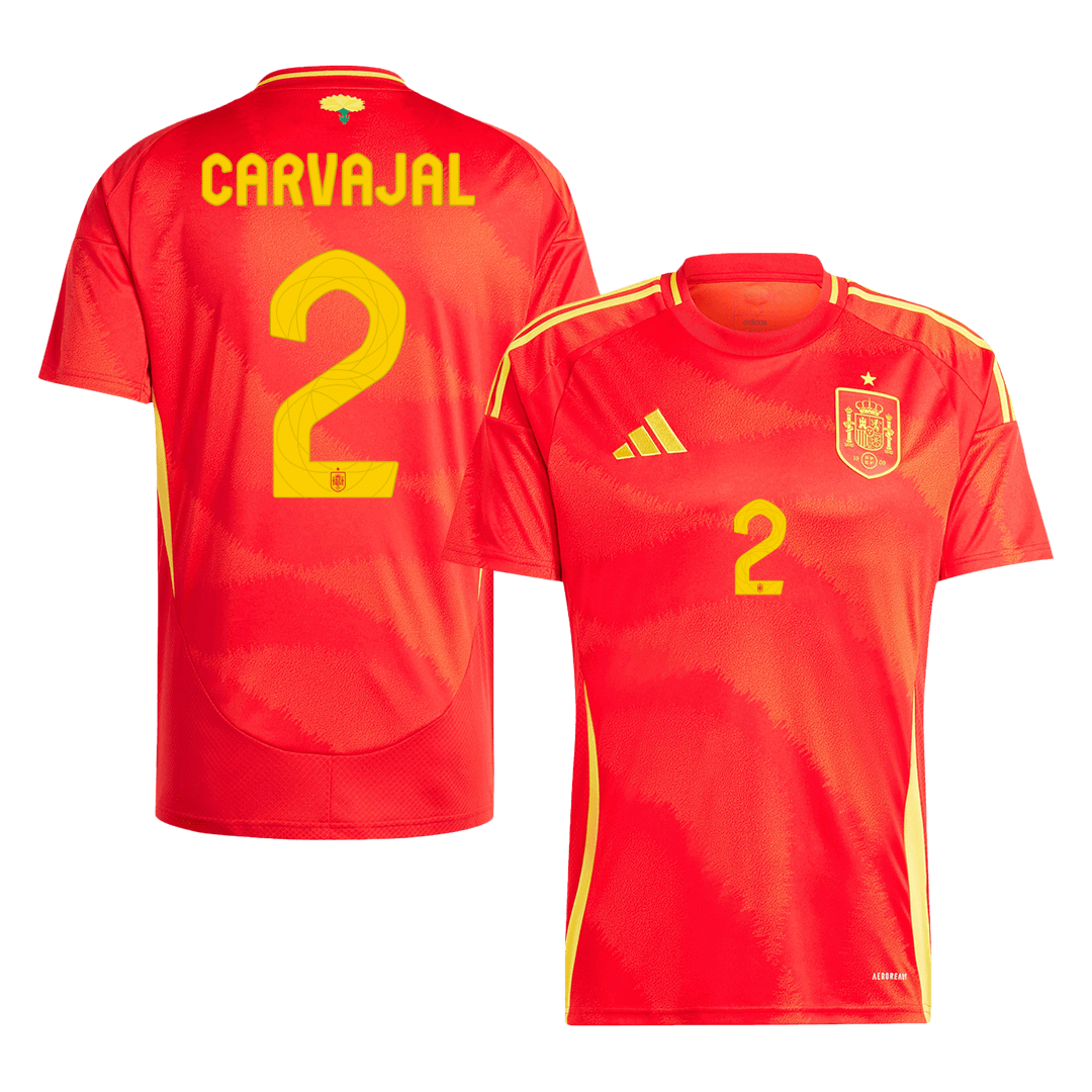MORATA #7 Spain Home Soccer Jersey Euro