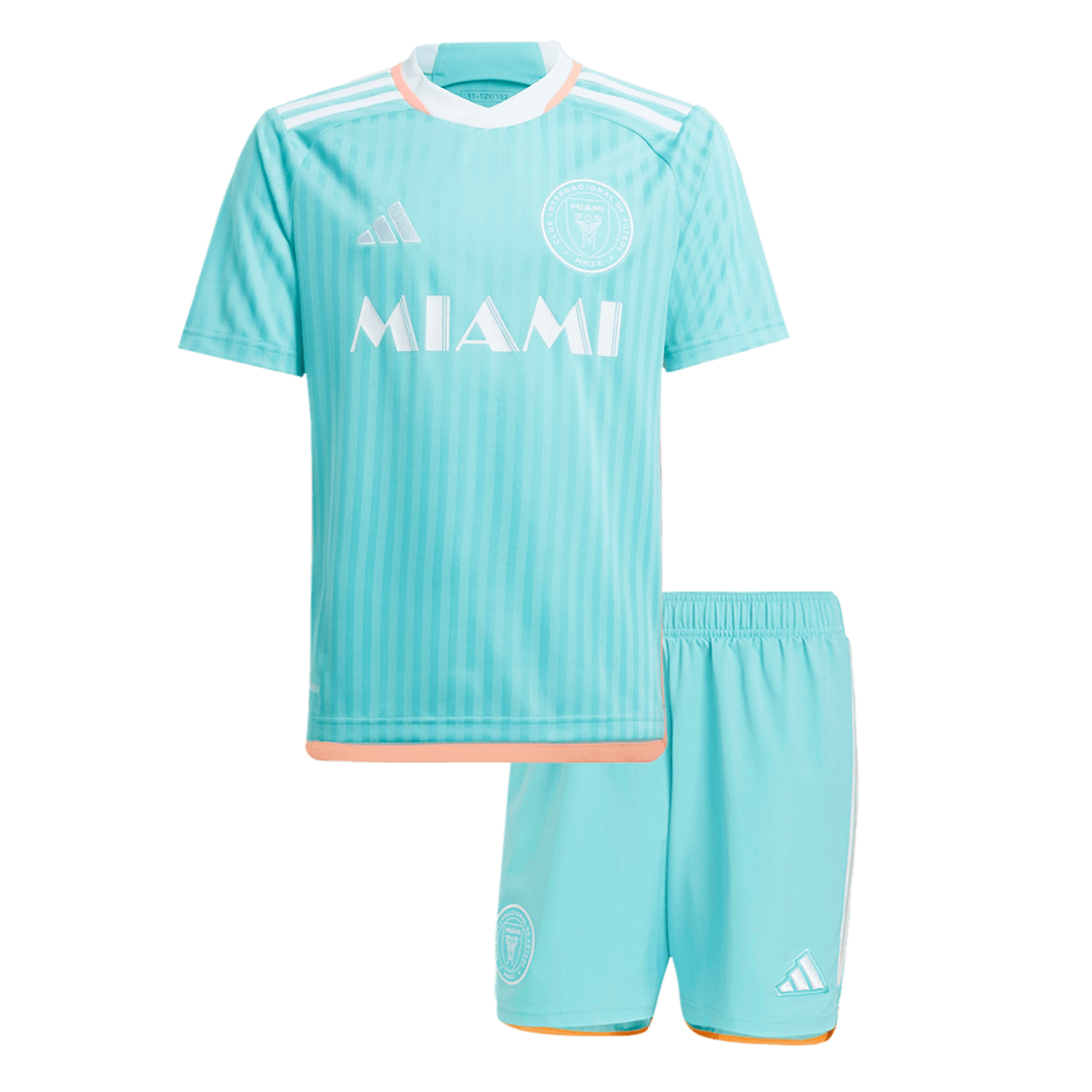 Kid's Inter Miami CF Third Away Soccer Jersey Kit(Jersey+Shorts)