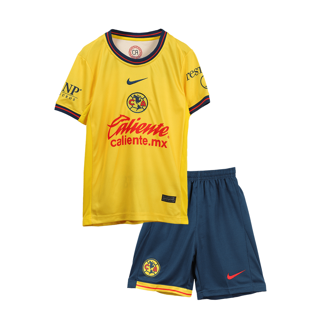 Kid's Club America Home Soccer Jersey Kit(Jersey+Shorts)