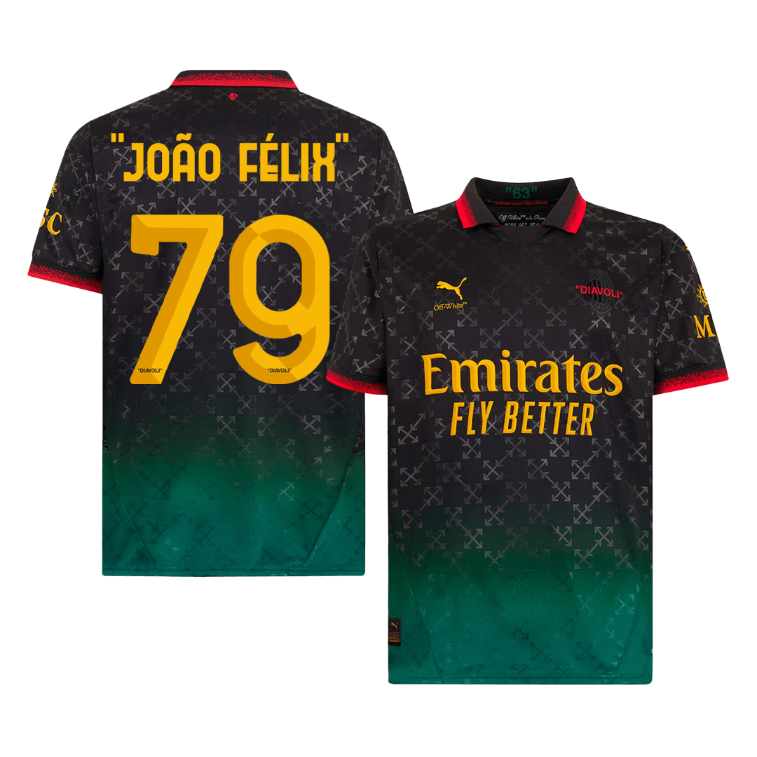 "THEO" #19 AC Milan Fourth Away Soccer Jersey