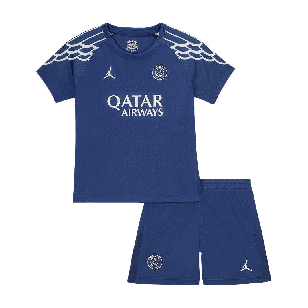 Kid's PSG Fourth Away Soccer Jersey Kit(Jersey+Shorts)