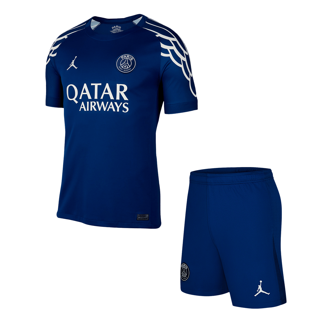 PSG Fourth Away Soccer Jersey Kit(Jersey+Shorts)