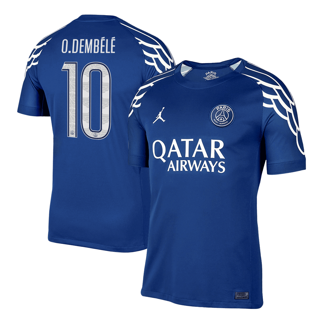 KVARATSKHELIA #7 PSG Fourth Away Soccer Jersey -UCL