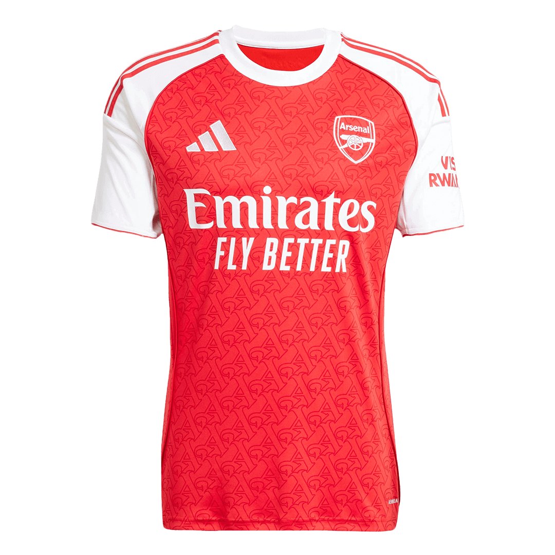 SALIBA #2 Arsenal Home Soccer Jersey 2025/26