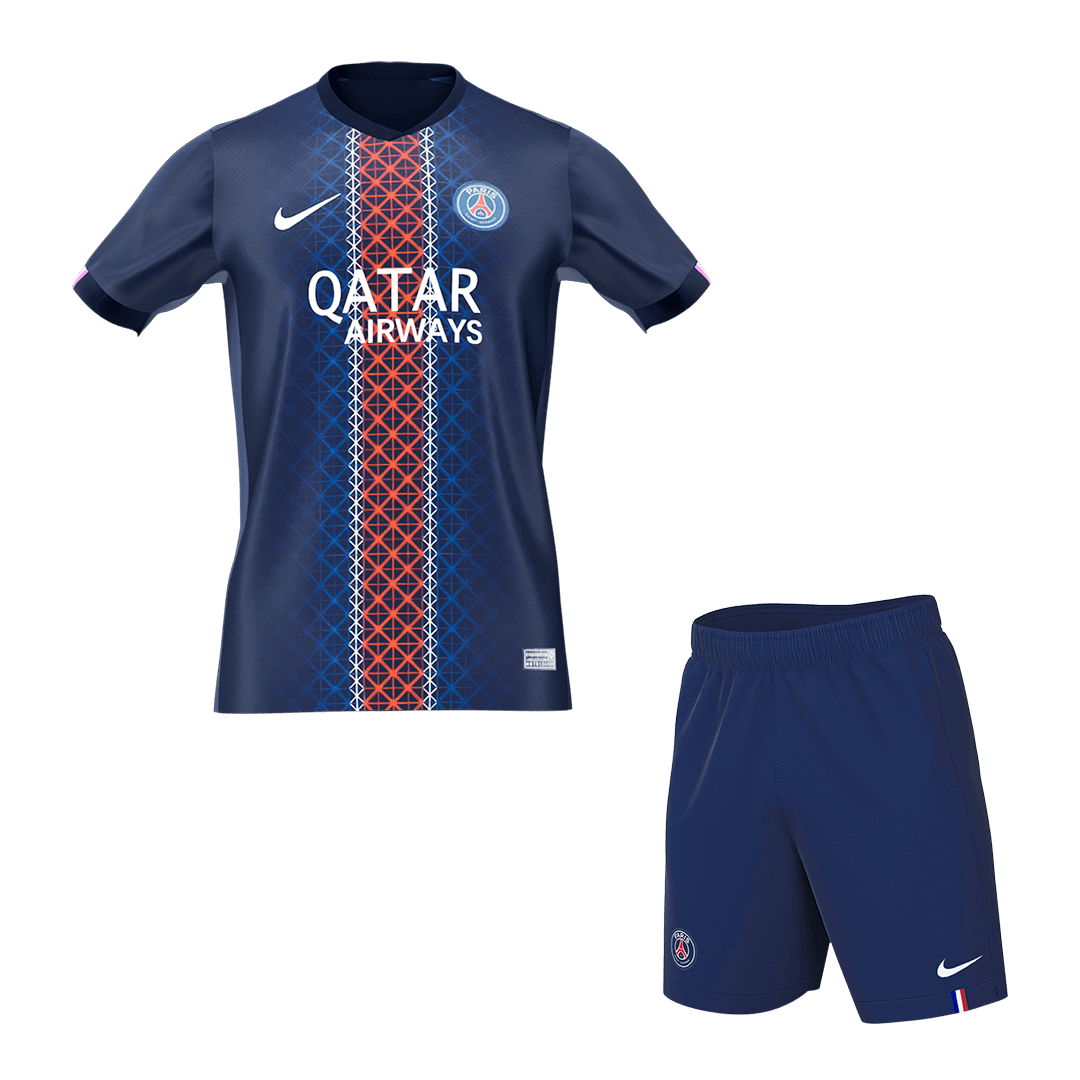 PSG Home Soccer Jersey Kit(Jersey+Shorts) 2025/26