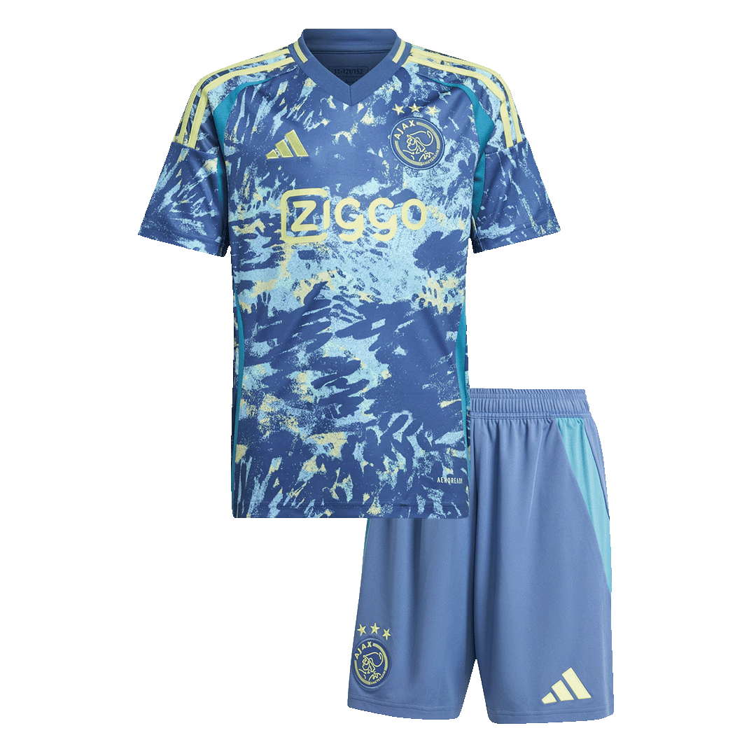 Kid's Ajax Away Soccer Jersey Kit(Jersey+Shorts)