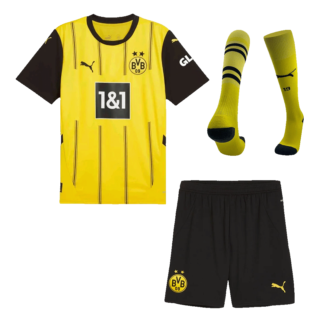 Borussia Dortmund Home Soccer Jersey Kit(Jersey+Shorts+Socks)