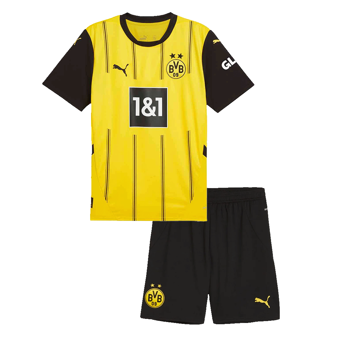 Kid's Borussia Dortmund Home Soccer Jersey Kit(Jersey+Shorts)