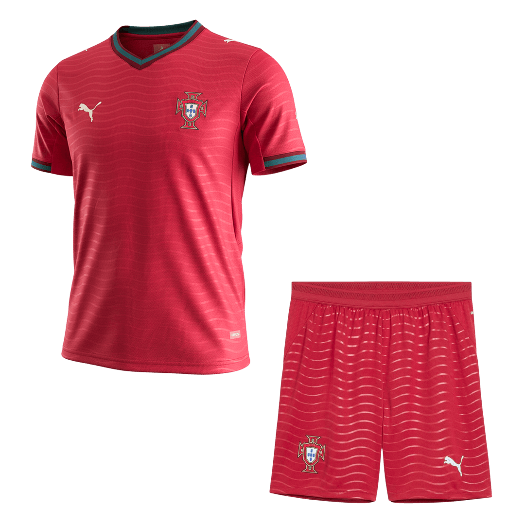 Portugal Home Soccer Jersey Kit(Jersey+Shorts) 2026