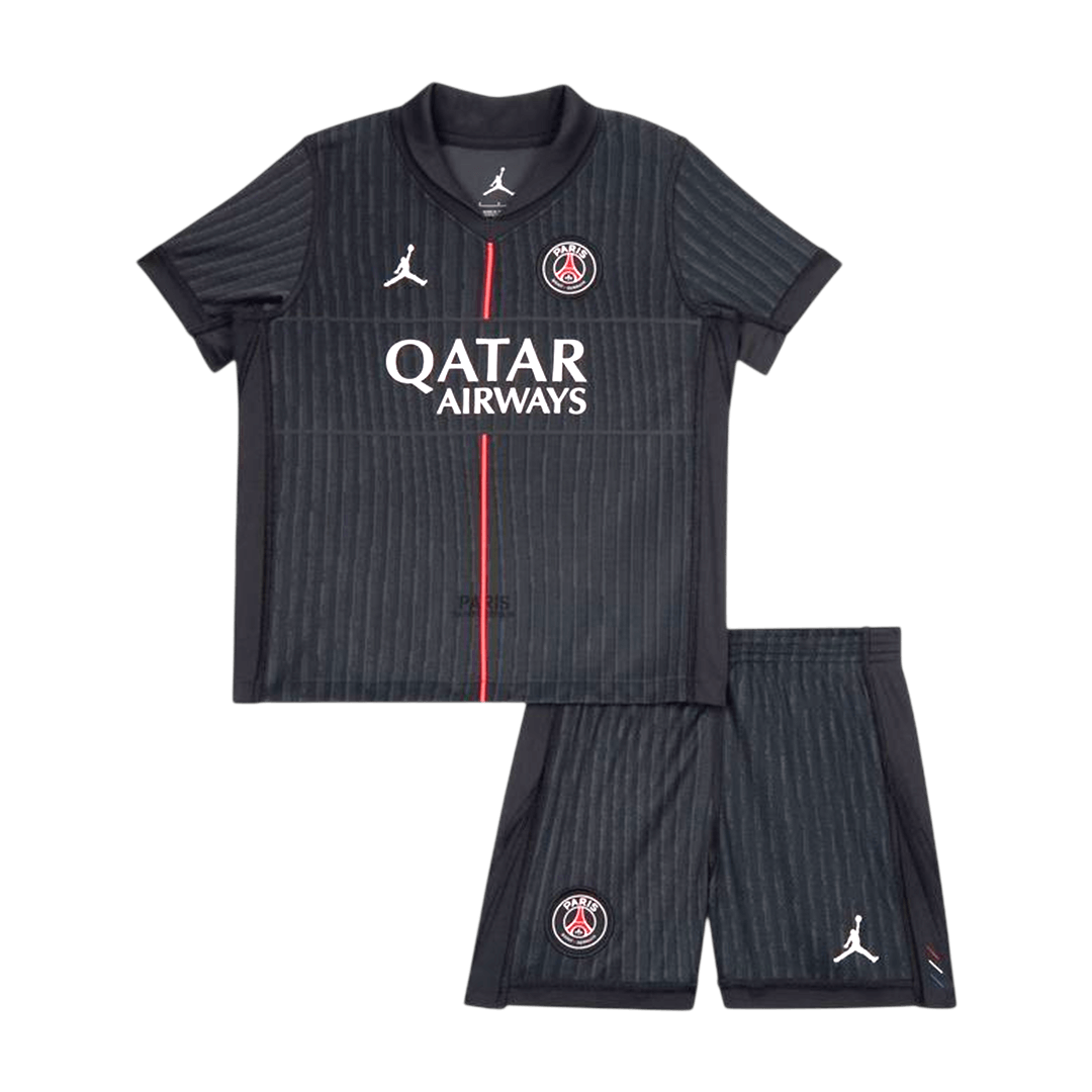 Kid's PSG Fourth Away Soccer Jersey Kit(Jersey+Shorts) 2025/26