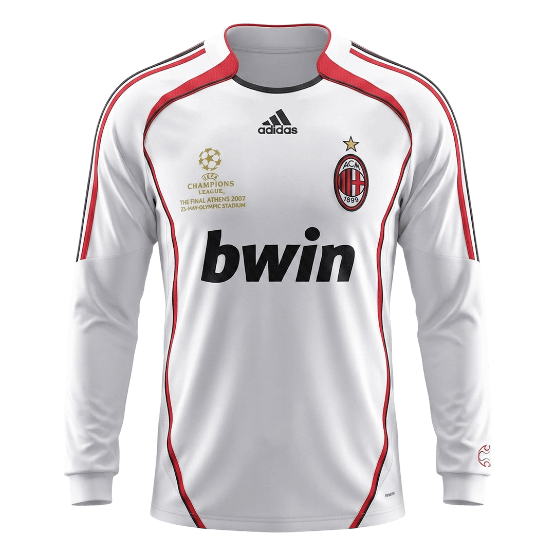 Retro 2006/07 AC Milan Away Long Sleeve Soccer Jersey