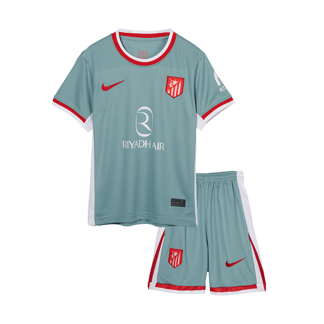 Kid's Atletico Madrid Away Soccer Jersey Kit(Jersey+Shorts)