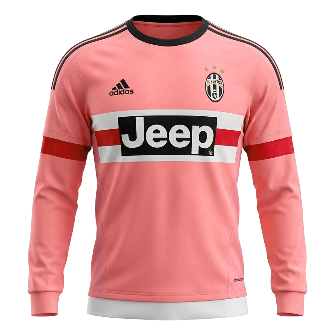 Retro 2015/16 Juventus Away Long Sleeve Soccer Jersey
