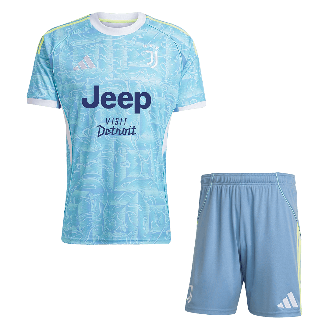 Juventus Away Soccer Jersey Kit(Jersey+Shorts) 2025/26