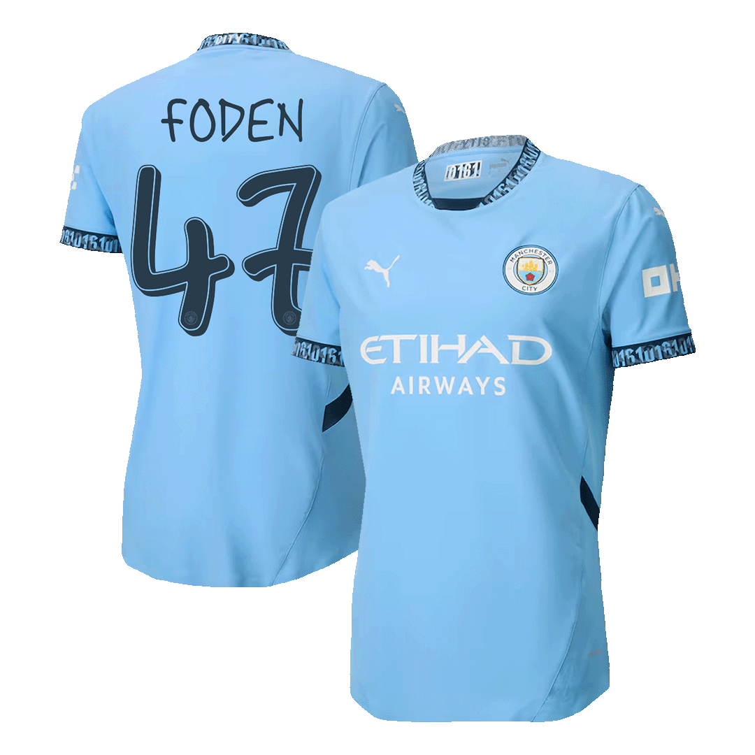 DE BRUYNE #17 Manchester City Home Soccer Jersey Player Version