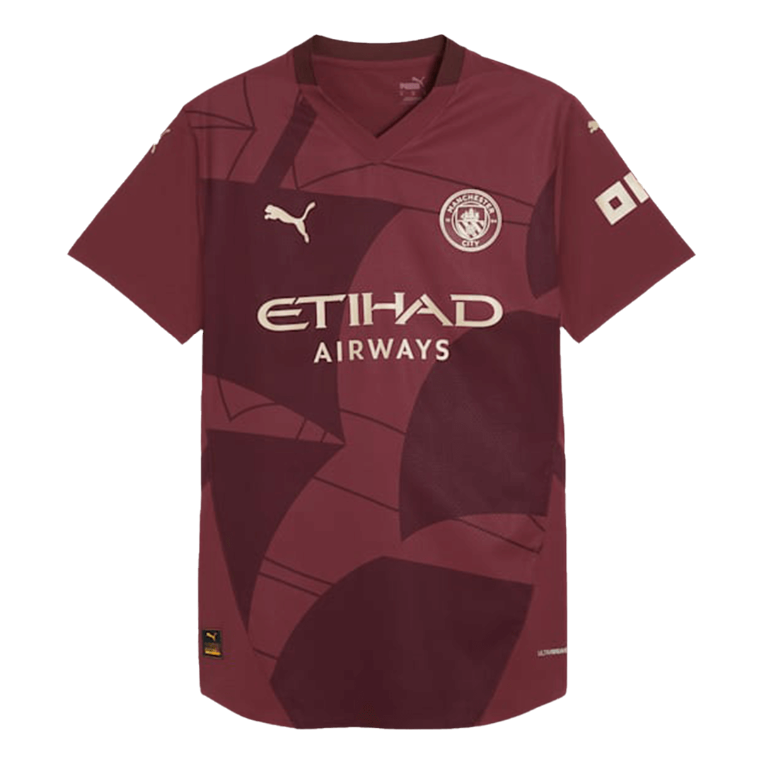 Manchester City Third Away Soccer Jersey Player Version