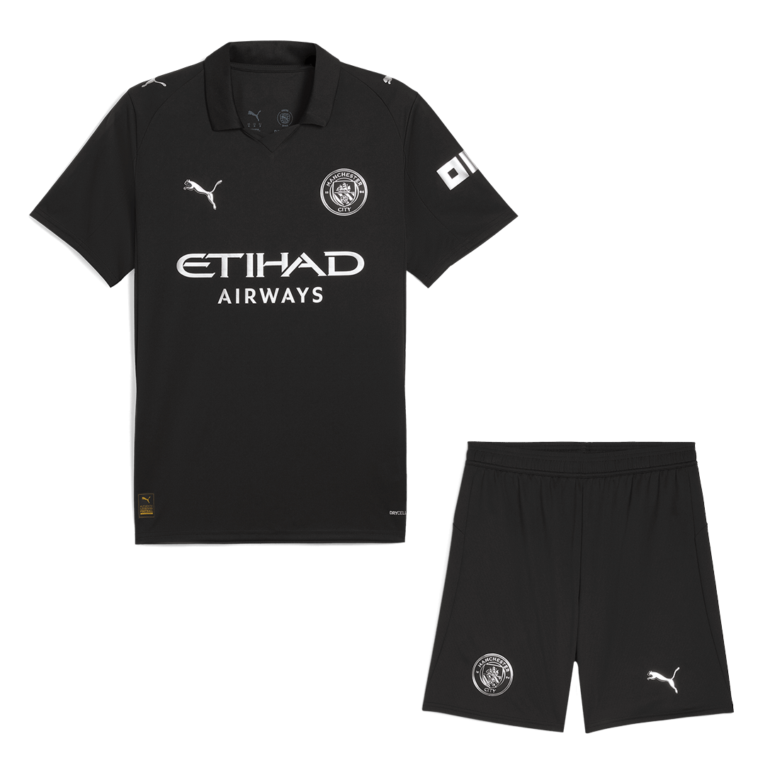 Manchester City Away Soccer Jersey Kit(Jersey+Shorts) 2025/26