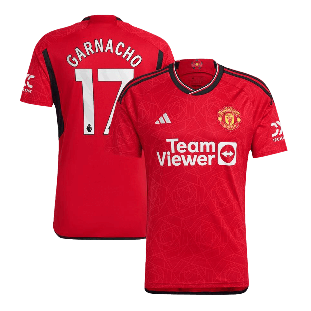 MOUNT #7 Manchester United Home Soccer Jersey 2023/24 -UCL