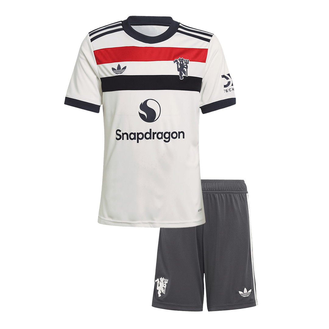 Kid's Manchester United Third Away Soccer Jersey Kit(Jersey+Shorts)