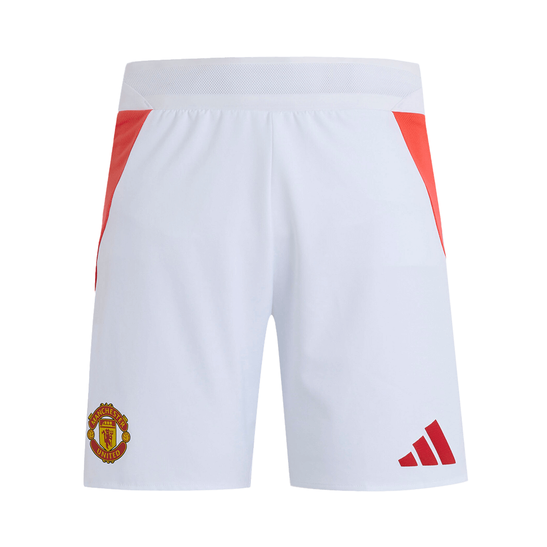Manchester United Home Soccer Shorts Player Version
