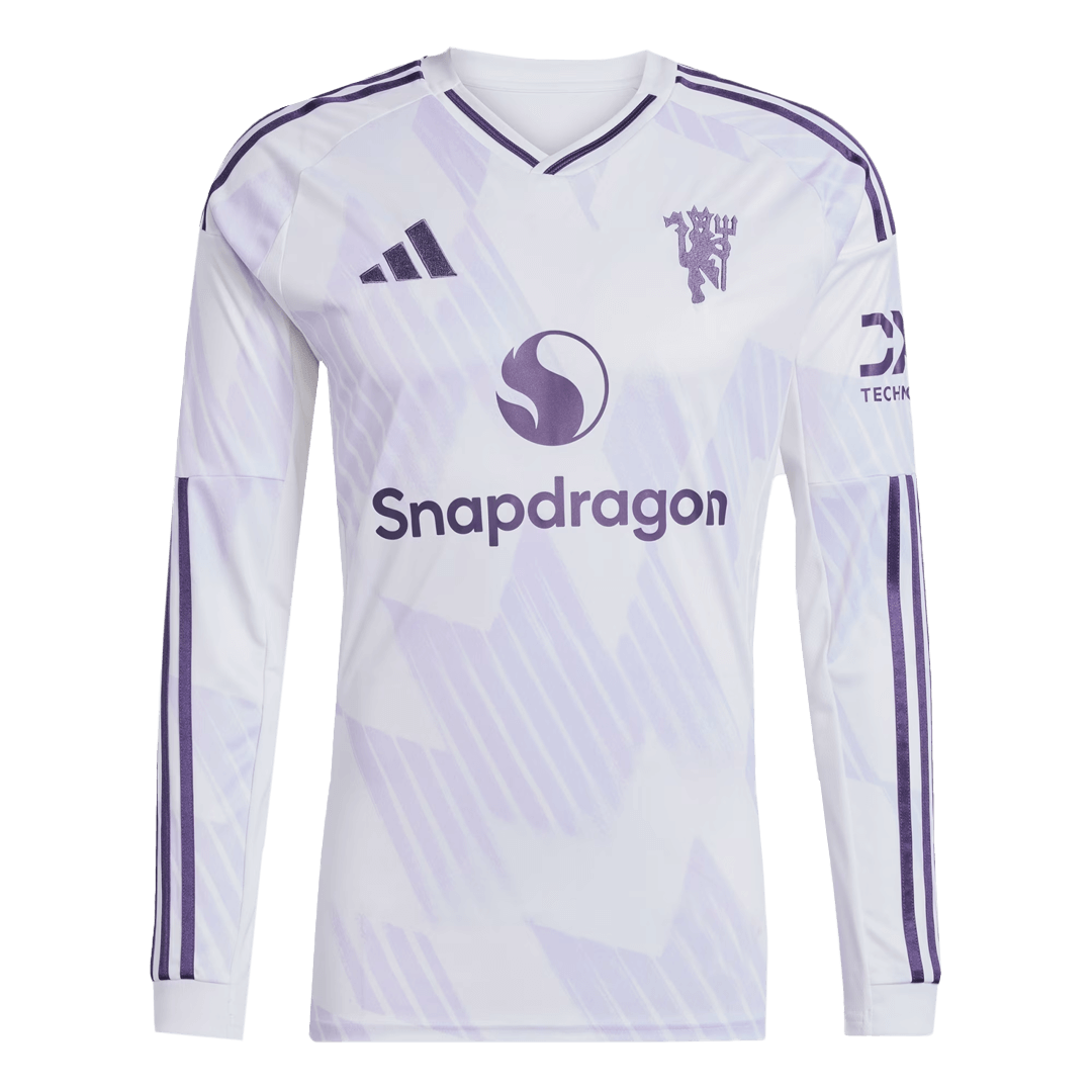 Manchester United Away Long Sleeve Soccer Jersey 2025/26