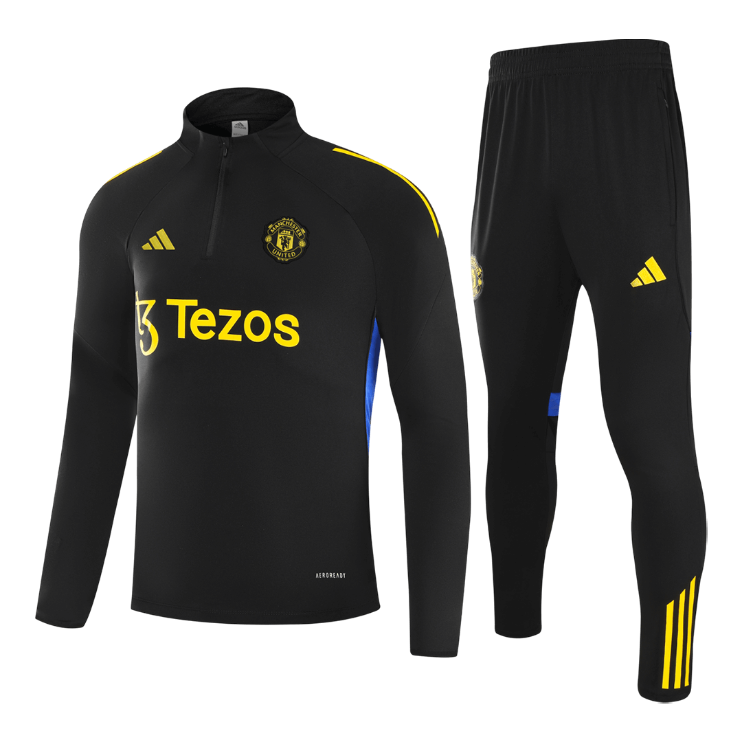 Kid's Manchester United Zipper Sweatshirt Kit(Top+Pants) 2025/26