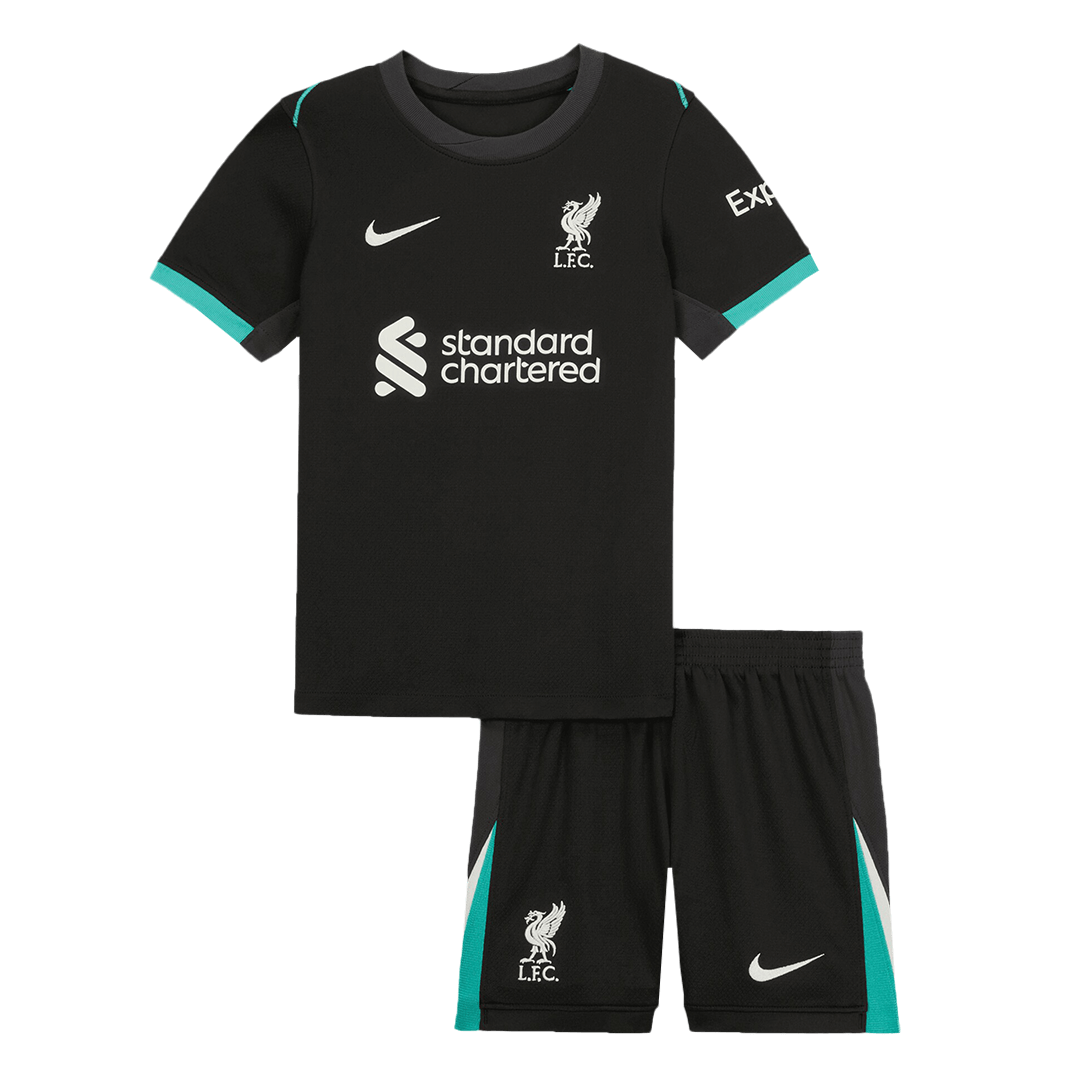 Kid's Liverpool Away Soccer Jersey Kit(Jersey+Shorts)