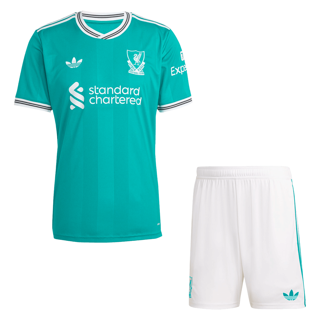 Liverpool Third Away Soccer Jersey Kit(Jersey+Shorts) 2025/26