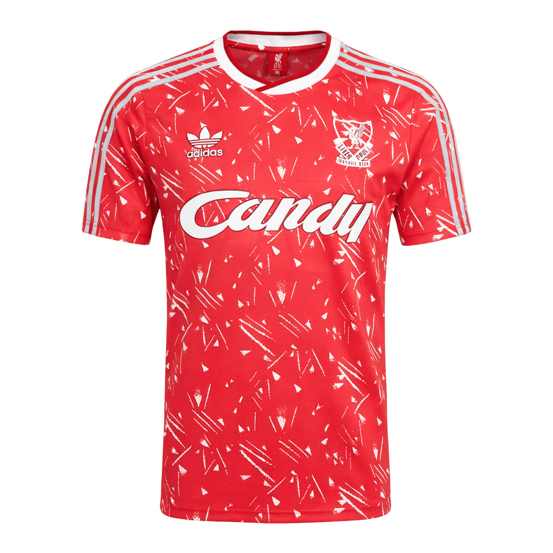 Retro 1989/91 Liverpool Home Soccer Jersey