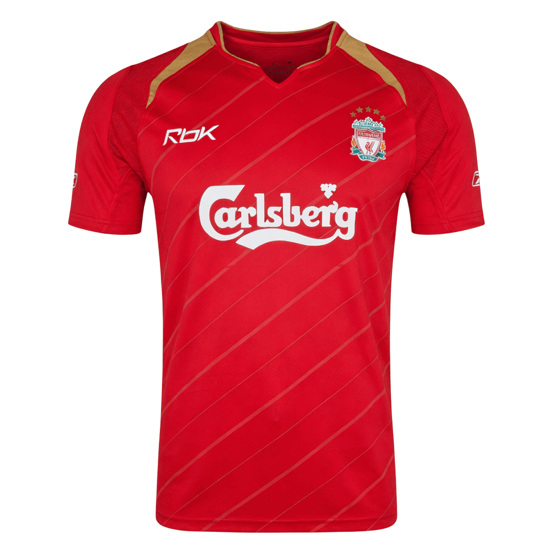 Retro 2005/06 Liverpool Home Soccer Jersey