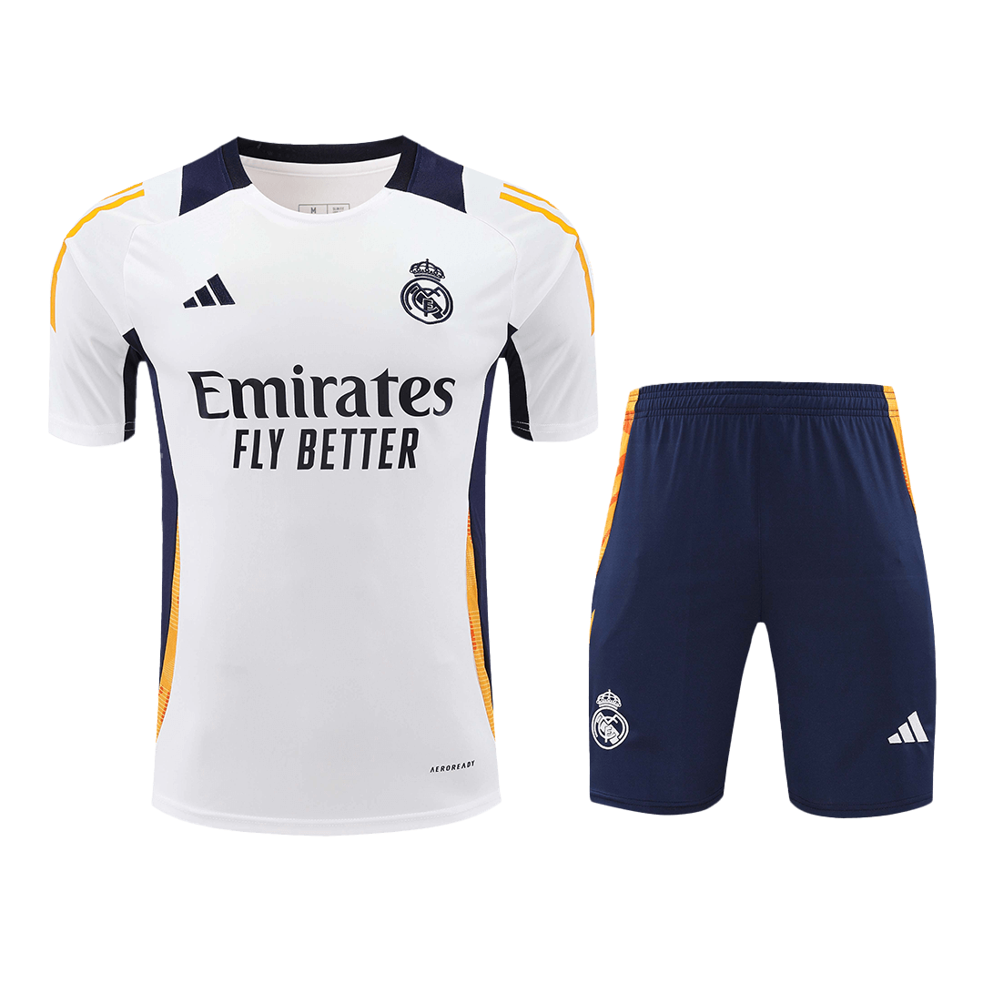 Real Madrid Pre-Match Soccer Jersey Kit(Jersey+Shorts)