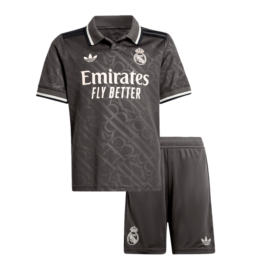 Kid's Real Madrid Third Away Soccer Jersey Kit(Jersey+Shorts)