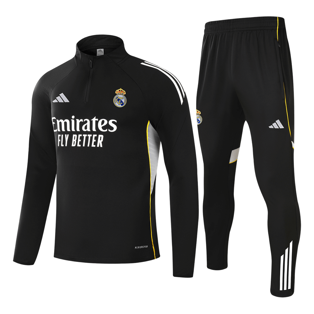 Kid's Real Madrid Zipper Sweatshirt Kit(Top+Pants) 2025/26