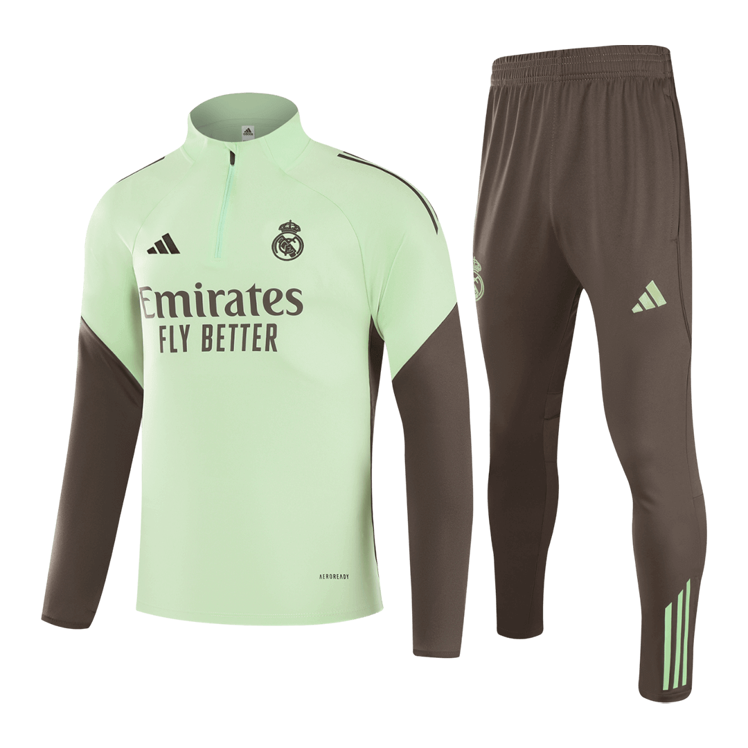 Kid's Real Madrid Zipper Sweatshirt Kit(Top+Pants) 2025/26