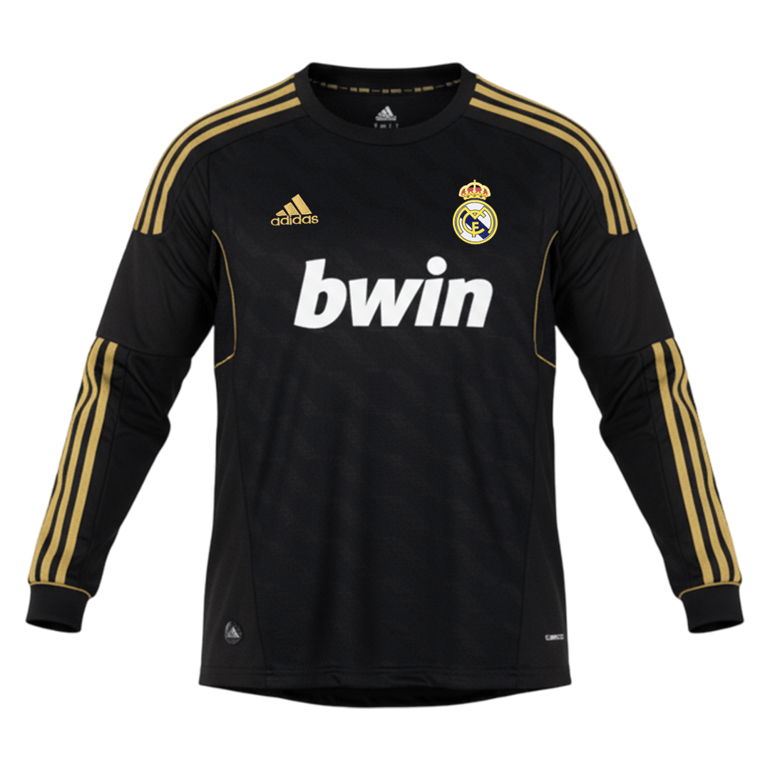 Retro 2011/12 Real Madrid Away Long Sleeve Soccer Jersey