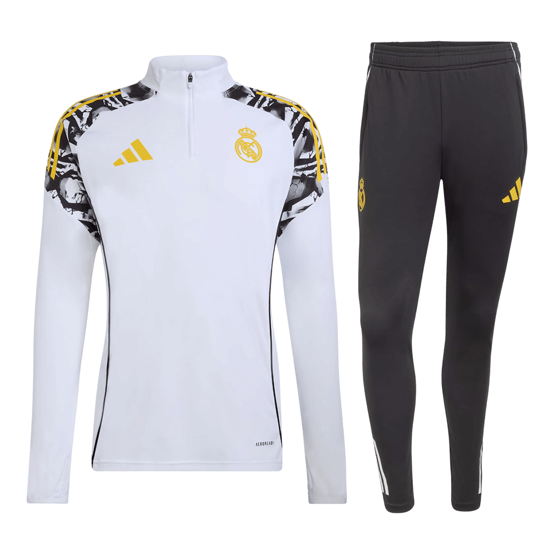 Kid's Real Madrid Zipper Sweatshirt Kit(Top+Pants) 2025/26