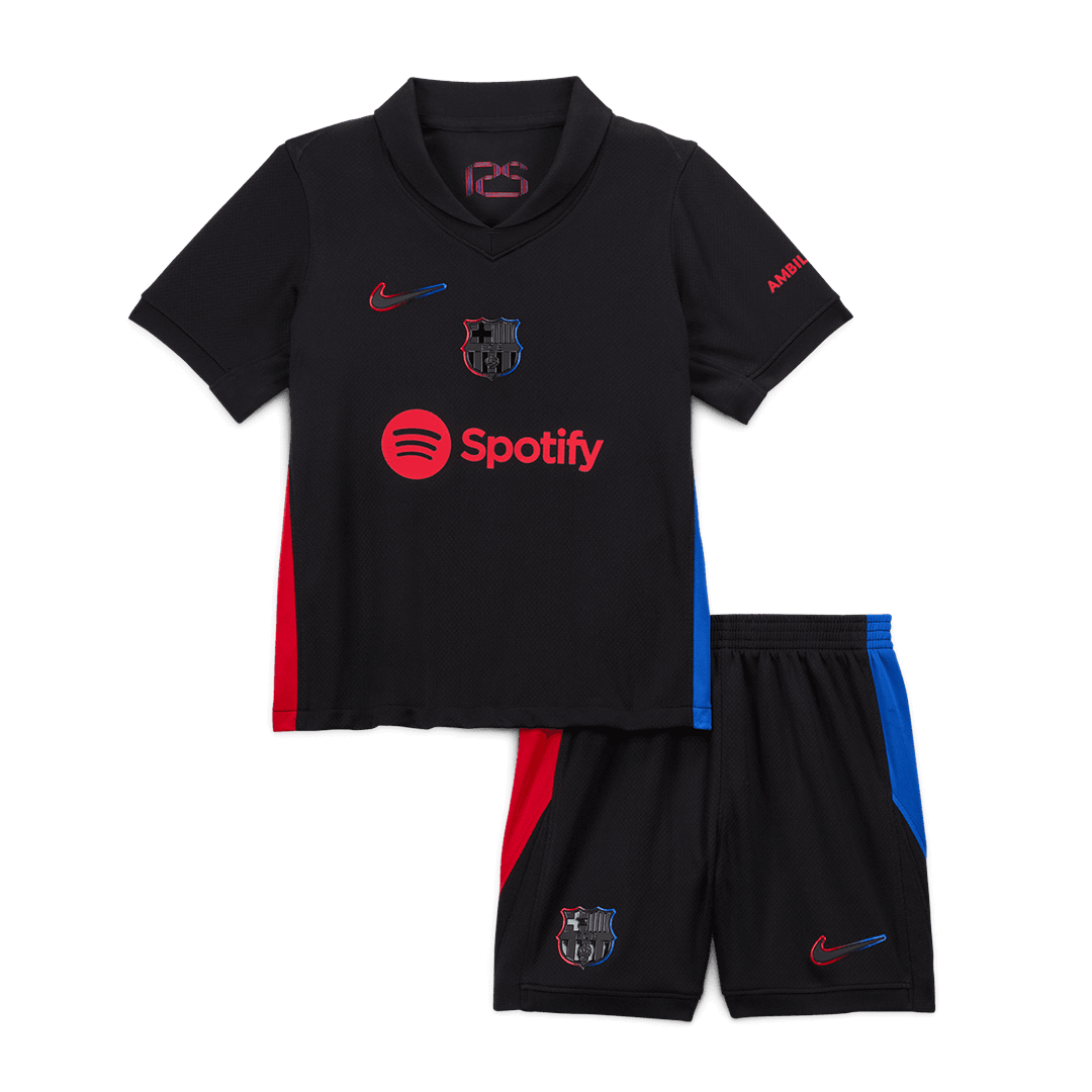 Kid's Barcelona Away Soccer Jersey Kit(Jersey+Shorts)