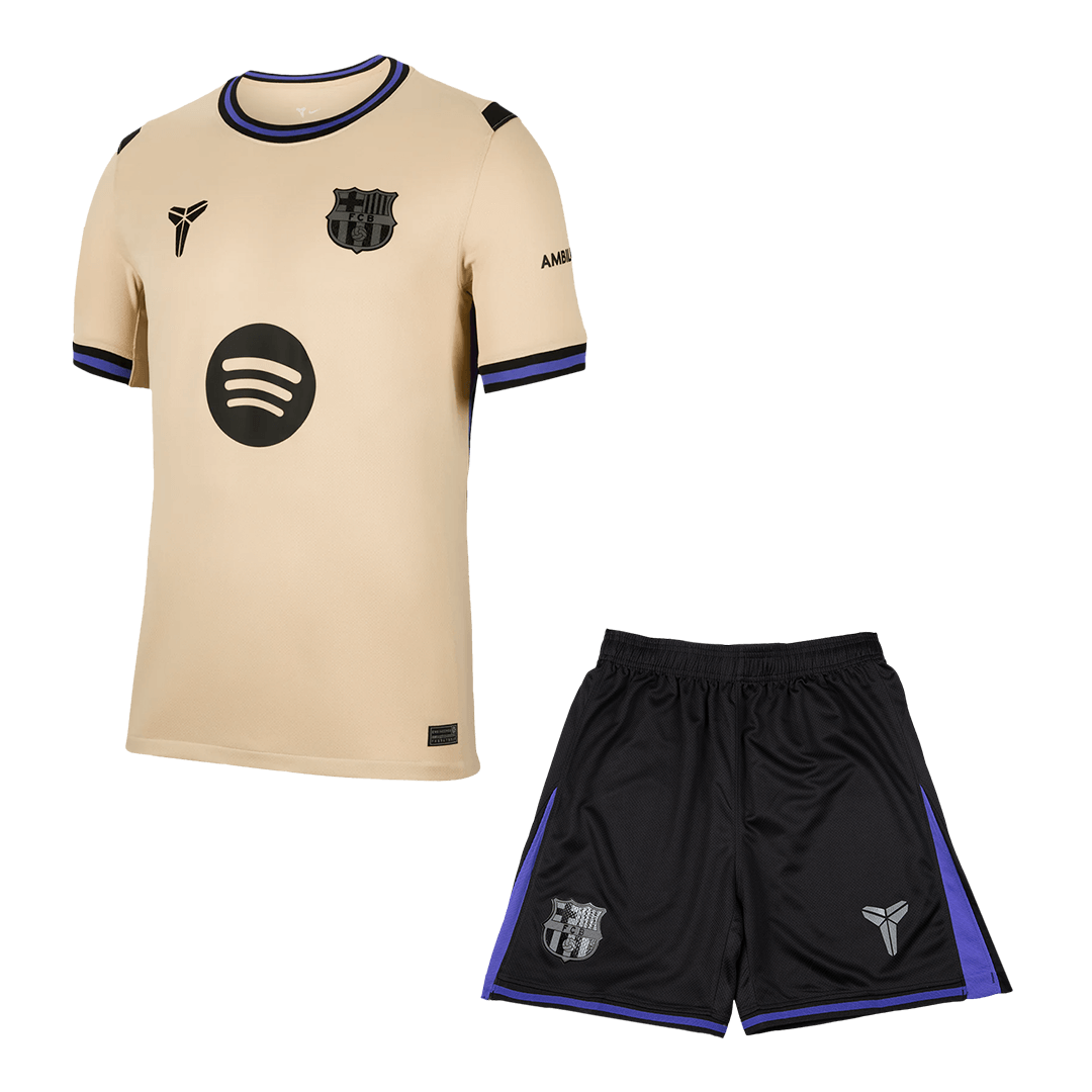 Barcelona Away Soccer Jersey Kit(Jersey+Shorts) 2025/26