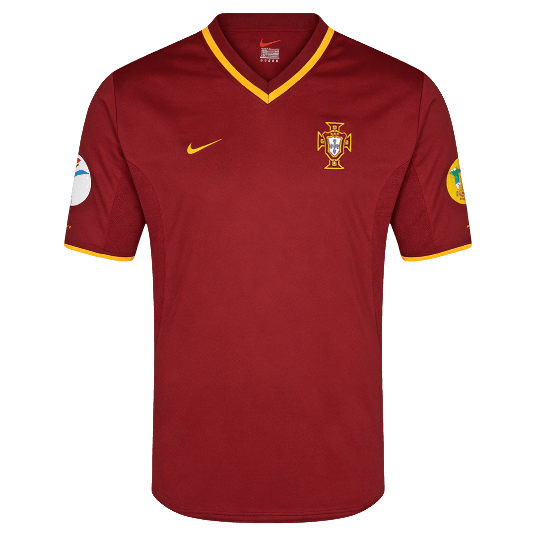 Retro 2000 Portugal Home Soccer Jersey