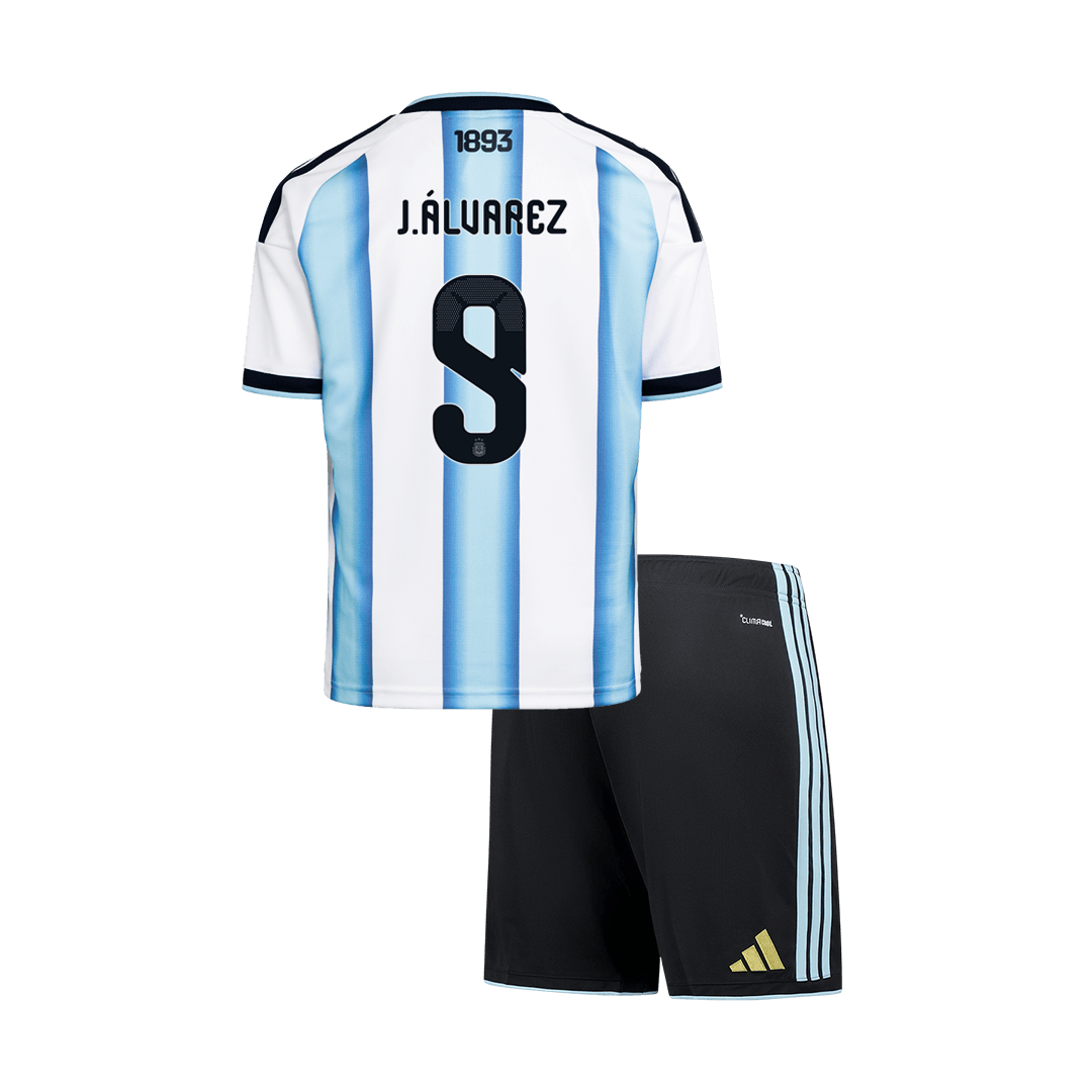 Kid's Argentina Home Soccer Jersey Kit(Jersey+Shorts) 2025/26